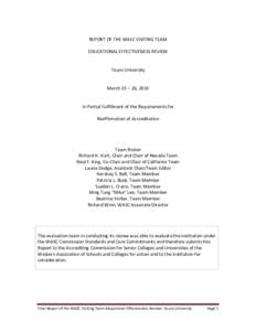 Medical education in the United States / Touro University Nevada / Institutional research / Touro University California / Osteopathic medicine in the United States / Master of Business Administration / Accrediting Commission for Community and Junior Colleges / Touro College / Medicine / Education in the United States