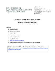 Elective Training Application Package