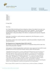 The Equitable Life Assurance Society / Investment / Financial institutions / Institutional investors / Financial Services Authority / Ann Abraham / Life insurance / AXA Equitable Life Insurance Company / Equitable Life Assurance Society v Hyman / Insurance / Financial economics / Scandals