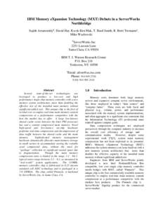 Computing / CPU cache / Cache / Memory management / AMD 10h / Memory hierarchy / Dynamic random-access memory / Page / Direct memory access / Computer memory / Computer hardware / Central processing unit