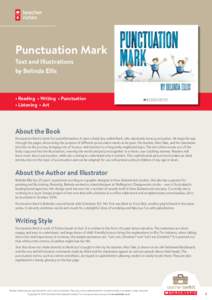 teacher notes Punctuation Mark Text and Illustrations by Belinda Ellis