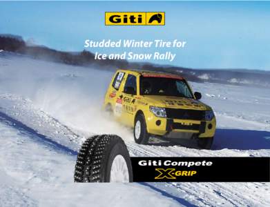 Studded Winter Tire for Ice and Snow Rally Overall Champion in the 2012 Mohe Ice and Snow Cross-Country Rally Championship (Petrol Group)