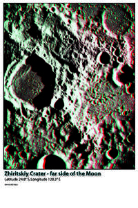Zhiritskiy Crater - far side of the Moon Latitude 24.8° S, Longitude 120.3° E (NASA/JSC/ASU) 