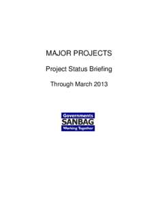 Microsoft WordProject Status Brief as March 31, 2013