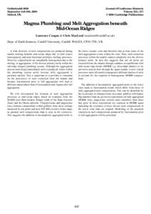 Goldschmidt 2000 September 3rd–8th, 2000 Oxford, UK. Journal of Conference Abstracts Volume 5(2), 317