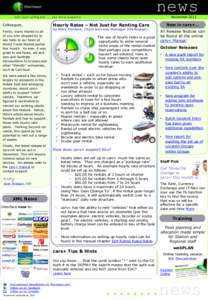 news November 2012 not just software ... car hire experts  Colleagues,
