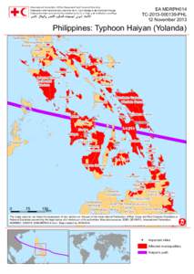 EA MDRPH014 TC[removed]PHL 12 November 2013 Philippines: Typhoon Haiyan (Yolanda)