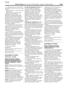 Federal Register / Vol. 79, No[removed]Thursday, August 21, [removed]Notices 4. Affected public who will be asked or required to respond, as well as a brief abstract: Primary: Business or Other For-Profit. Other: None.