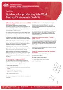 A10-0180 OFSC Guidance for Producing Safe Work Method statement Fact Sheet.indd