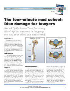 Davis_The four-minute med school - Disc damage for lawyers:Plaintiff magazine.qxd