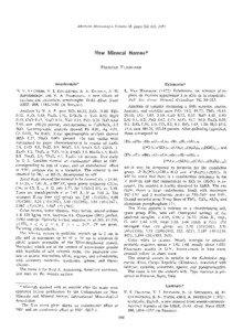 American Mineralogist, Volume 59, pages[removed], 1974  New MineralNames*