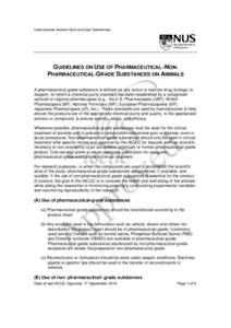 Microsoft Word - Guidelines on use of pharmaceutical grade substances_UPDATED.doc