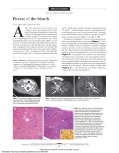 SPECIAL FEATURE SECTION EDITOR: SAMIR S. SHAH, MD Picture of the Month Eric J. Haas, MD; Linda Ernst, MD