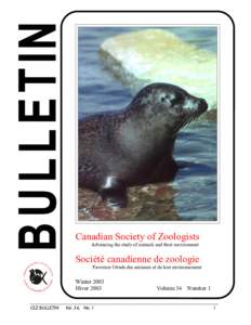 Canadian Society of Zoologists  LO N
