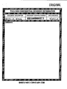 8EHQ-10-18046A  TSCA 8(e) Notice