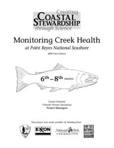 Monitoring Creek Health at Point Reyes National Seashore 2000 First Edition 6th – 8th