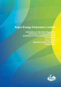 Ergon Energy Corporation Limited Submission on the Better Regulation: Expenditure Forecast Assessment Guidelines for Electricity Distribution and Transmission Issues Paper