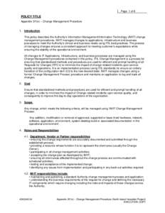 Microsoft Word - Appendix 3F(ix) Change Management Procedure.DOC