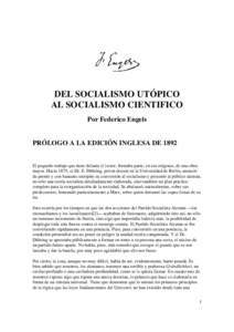 Microsoft Word - Engels - Del socialismo utopico al socialismo cientifico.doc