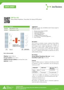 SAP-Exo Kit Shrimp Alkaline Phosphatase + Exonuclease I for cleanup of PCR products Cat. No.  Amount