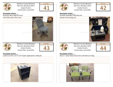 Auction Sheet items 41-60