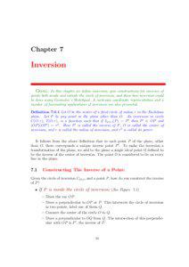 Chapter 7  Inversion