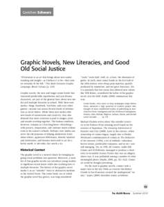 ALAN Review V37N3 - Graphic Novels, New Literacies, and Good Old Social Justice