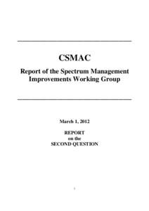 SM Improvements Report - Second Question