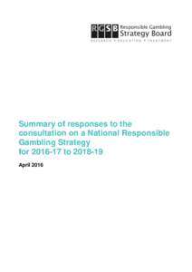 RGSB strategy consultation responses April 2016