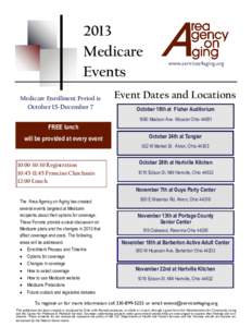 2013 Medicare Events www.services4aging.org