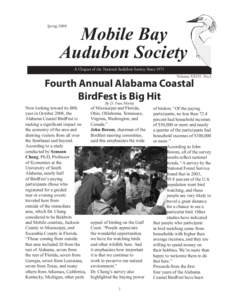 Mobile Bay Audubon Society Spring[removed]A Chapter of the National Audubon Society Since 1971