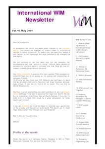 International Women in Mining Newsletter - May