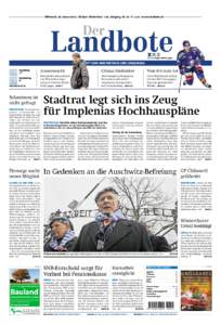 Mittwoch, 28. Januar 2015 | AZ 8401 Winterthur | 179. Jahrgang, Nr. 22 | Fr. 3.20 | www.landbote.ch  TAGBLATT VON WINTERTHUR UND UMGEBUNG Vormittag –1° Nachmittag