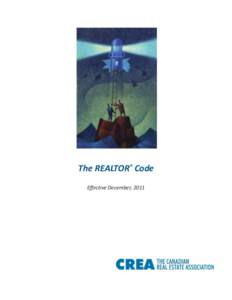 The REALTOR® Code Effective December, 2011 INDEX  Preamble ............................................................................................................................................................. 