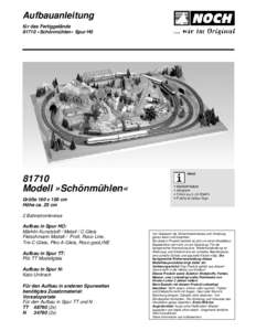 Aufbauanleitung für das Fertiggelände 81710 »Schönmühlen« Spur H0[removed]Modell »Schönmühlen«