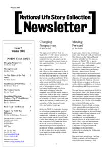 NLSC Newsletter Issue 7 Winter 2001