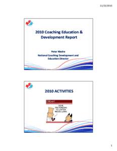 [removed]Coaching Education & Development Report  Peter Niedre