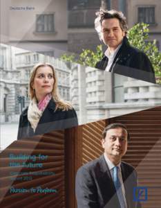 Deutsche Bank  Building for the future Corporate Responsibility Report 2013