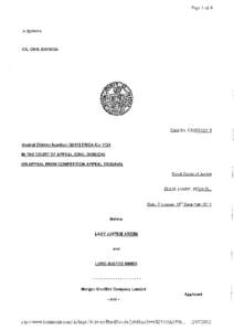 [removed]Emerson Electric Co and others v Morgan Crucible Company plc - Order of the Court of Appeal: Permission to appeal | 16 Jul 2012