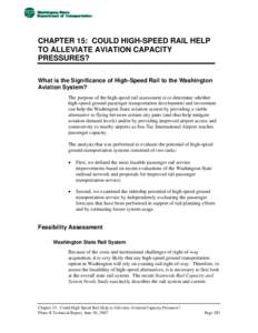 LATS Phase II - Chapter 15: Could High-Speed Rail Help to Alleviate Aviation Capacity Pressures?