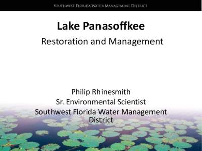 Lake Panasoffkee Post Restoration Management