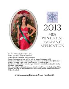 2013 miss winterfest pageant application 2012