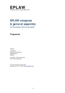 EPLAW  European patent lawyers association EPLAW congress & general assembly