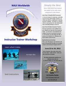 Scuba diving / National Association of Underwater Instructors / Underwater sports / Underwater diving / Water