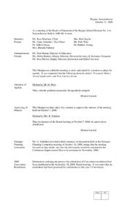 Regina /  Saskatchewan / Adjournment / Parliamentary procedure / Motion