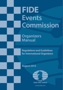 FIDE  Events Commission Organizers Manual