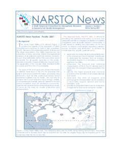 NARSTO News A North American Consortium for Atmospheric Research in Support of Air-Quality Management Volume 5, Number 1; Winter/Spring 2001