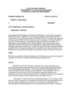 Microsoft Word - 1E[removed]AFSCME MITCHELL decision sent.doc