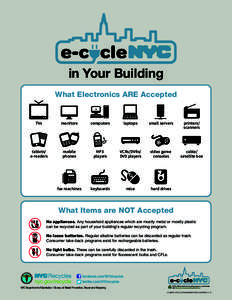 in Your Building What Electronics ARE Accepted TVs  monitors