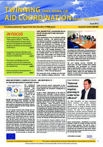 Issue № 6 A newsletter published by “Support to the State Chancellery” (TTSIB) project EuropeAid[removed]C/SER/MD  NEW BENEFICIARY ADMINISTRATIONS